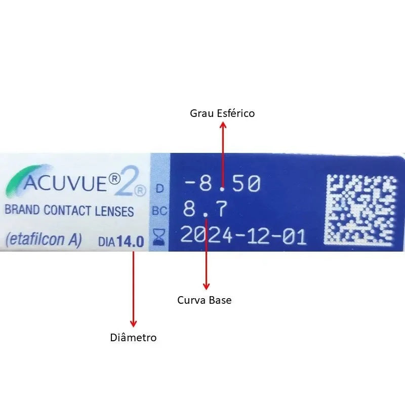 Lentes de Contato Acuvue 2