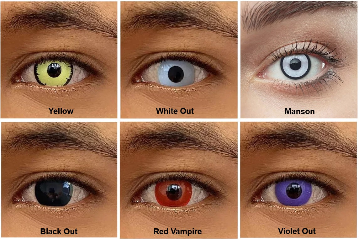 Lentes de contato coloridas Biosoft Color Phanton - Sem grau