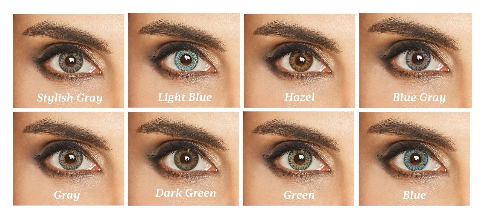 Lentes de contato coloridas Lunare Tri-Kolor anual - Sem grau