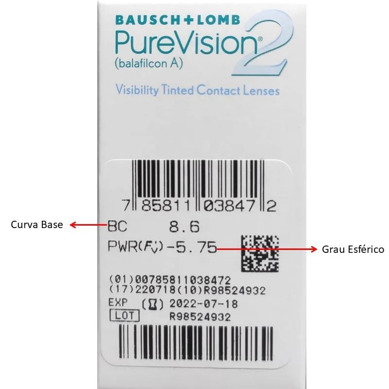 Lentes de Contato Purevision 2