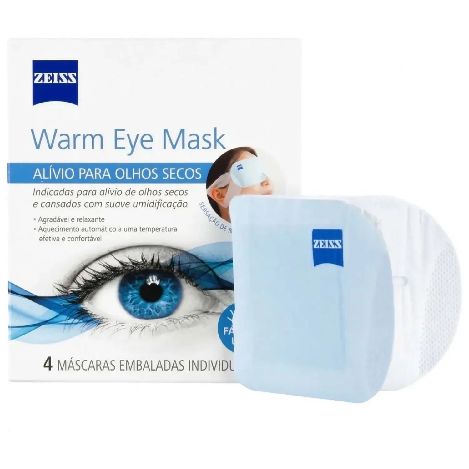 Zeiss Warm Eye Mask - Máscara Térmica para Olhos - 4 unidades