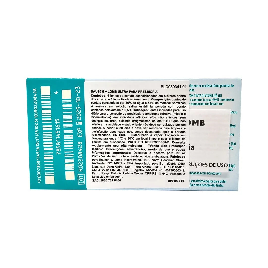 Lentes de contato Ultra Multifocal