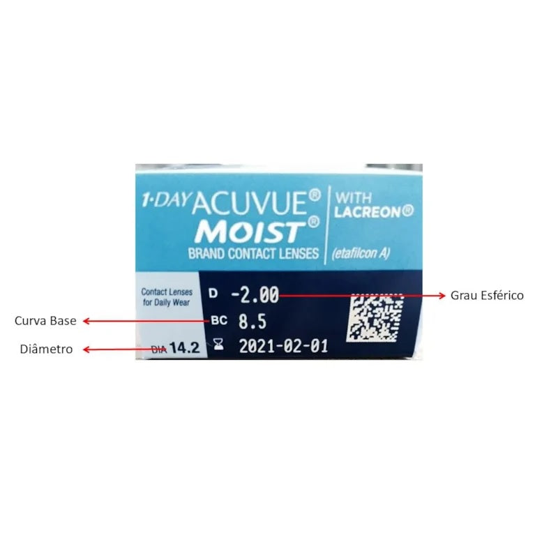 Lentes de Contato 1-Day Acuvue Moist