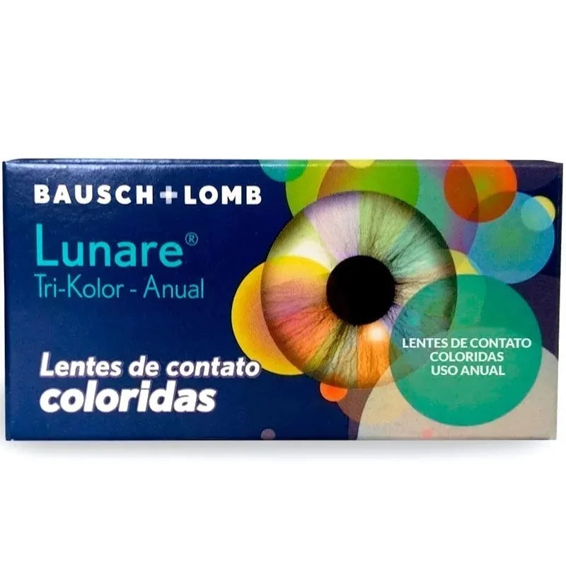 Lentes de contato coloridas Lunare Tri-Kolor anual - Sem grau