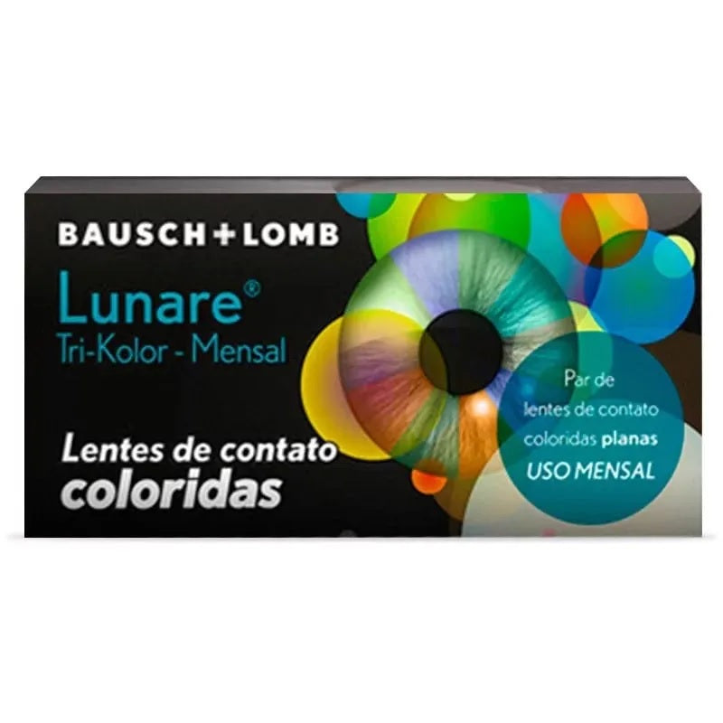 Lentes de contato coloridas Lunare Tri-Kolor mensal - Sem grau