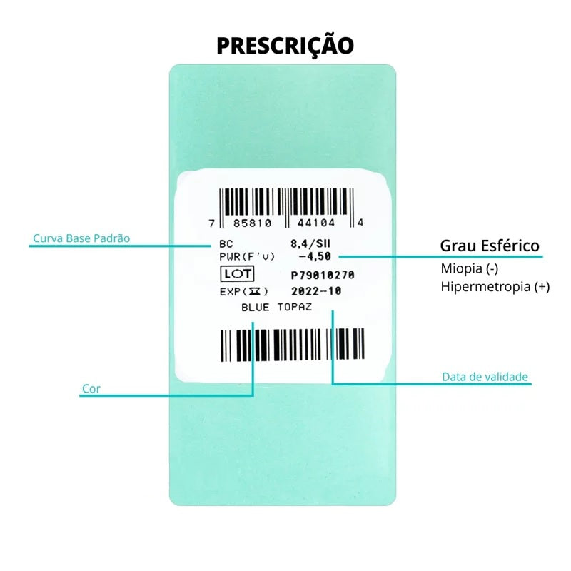 Lentes de Contato Colorida Soflens StarColors II - Com Grau