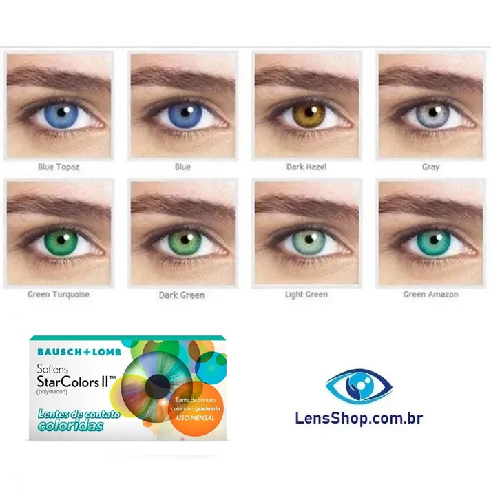 Lentes de Contato Colorida Soflens StarColors II - Com Grau