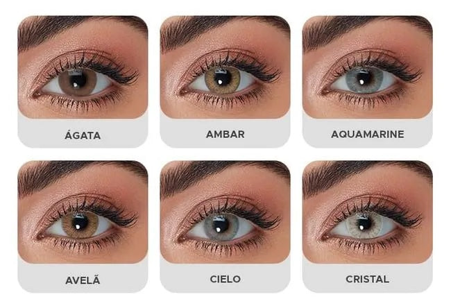 Lentes de Contato Coloridas Anual Hidrocor - com grau