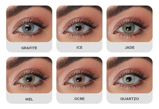 Lentes de Contato Coloridas Anual Hidrocor - com grau