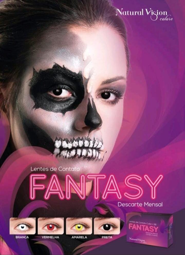 Lentes de contato coloridas Fantasy - Sem grau