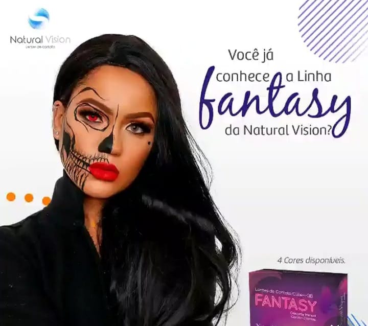 Lentes de contato coloridas Fantasy - Sem grau