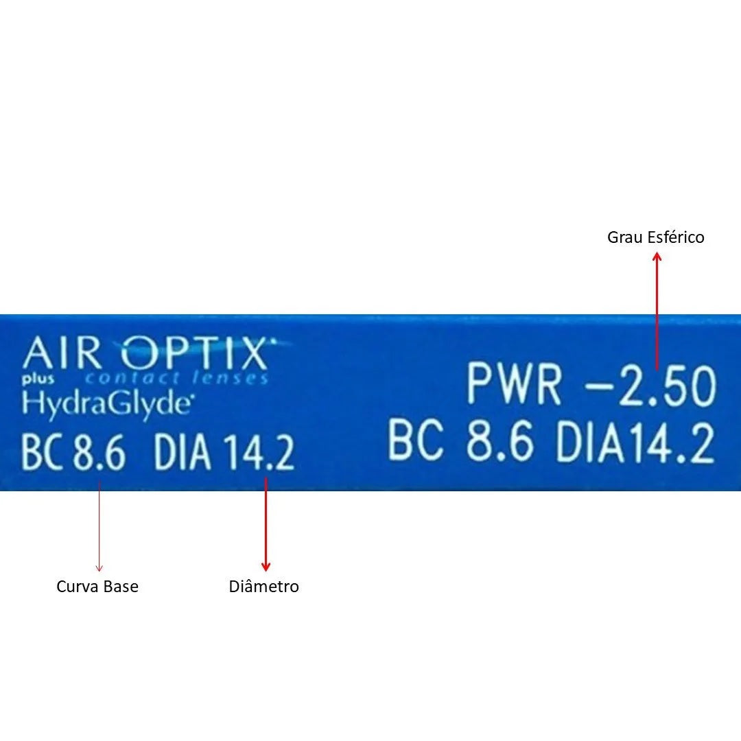 Lentes de Contato Air Optix Plus HydraGlyde