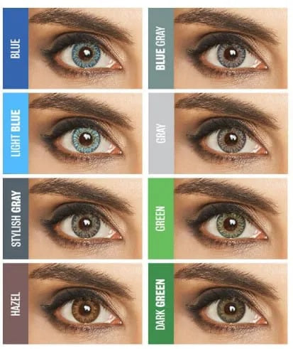Lentes de contato coloridas Lunare Tri-Kolor mensal - Com grau