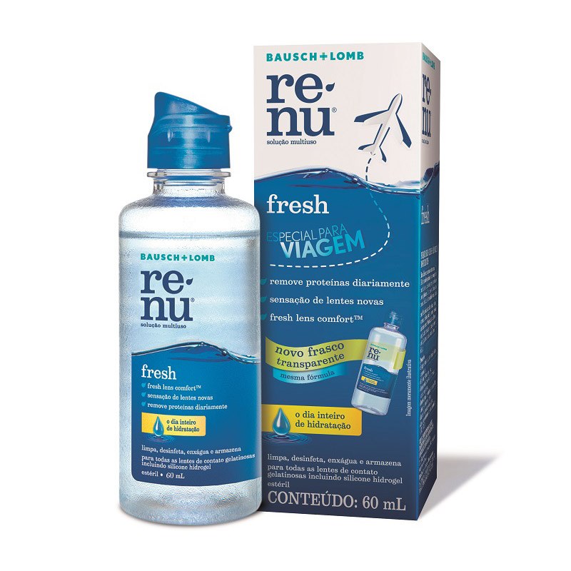 Renu Fresh 60 ml - Solução Multiuso para Lentes de Contato